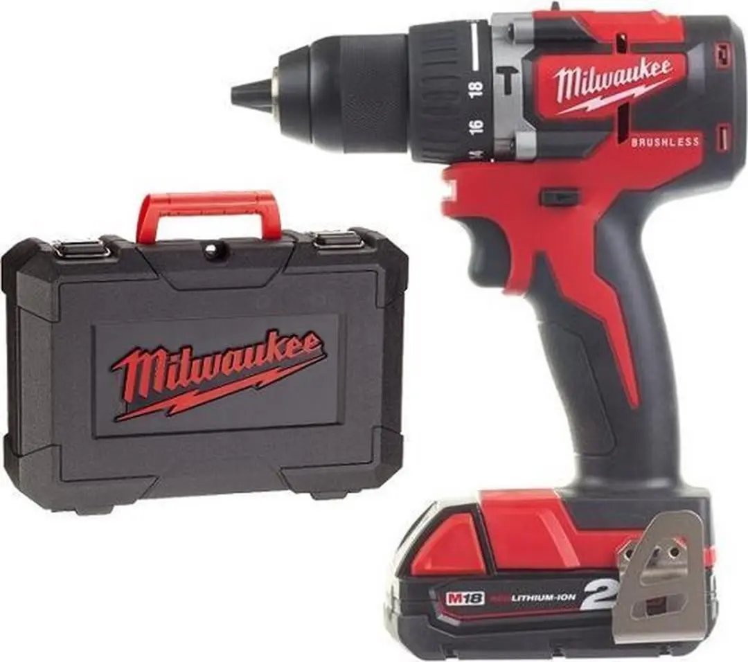 Milwaukee M18 CBLPD-202C Klopboormachine Set