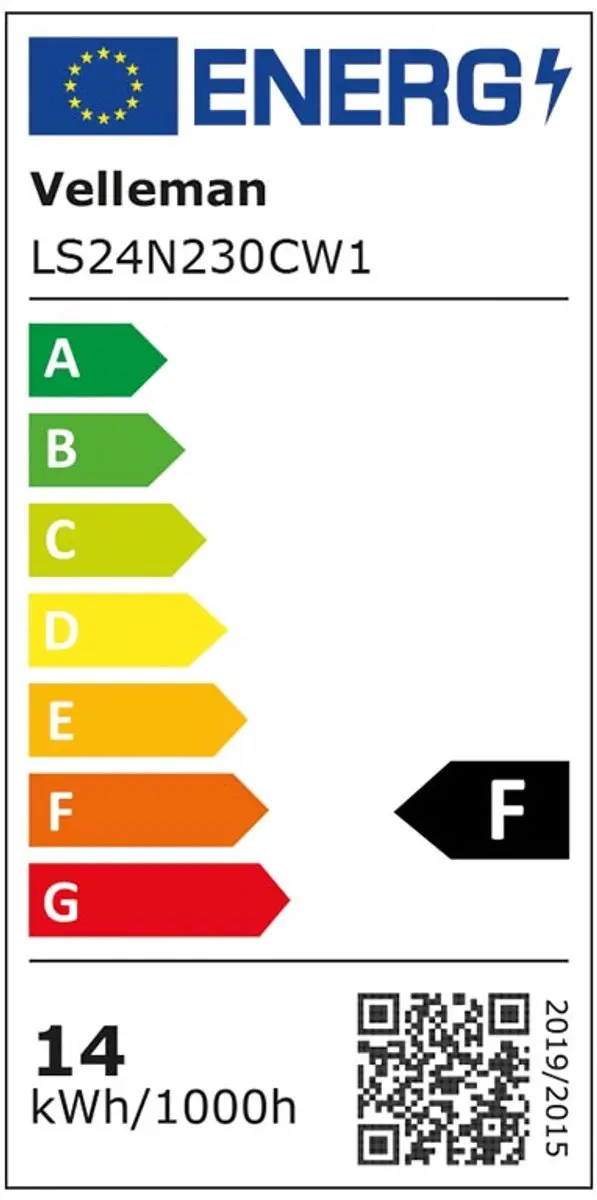 Velleman Flexibele Ledstrip 300 Leds 5m 24V - Koudwit