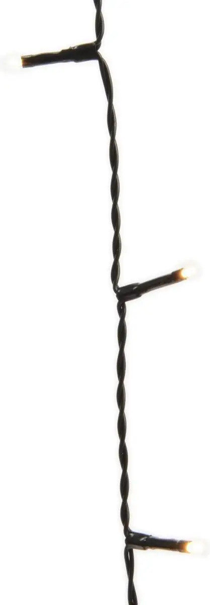 Lumineo Kerstverlichting 480 LED - Warm Wit - 36m - Zwart - Timer & Dimmer