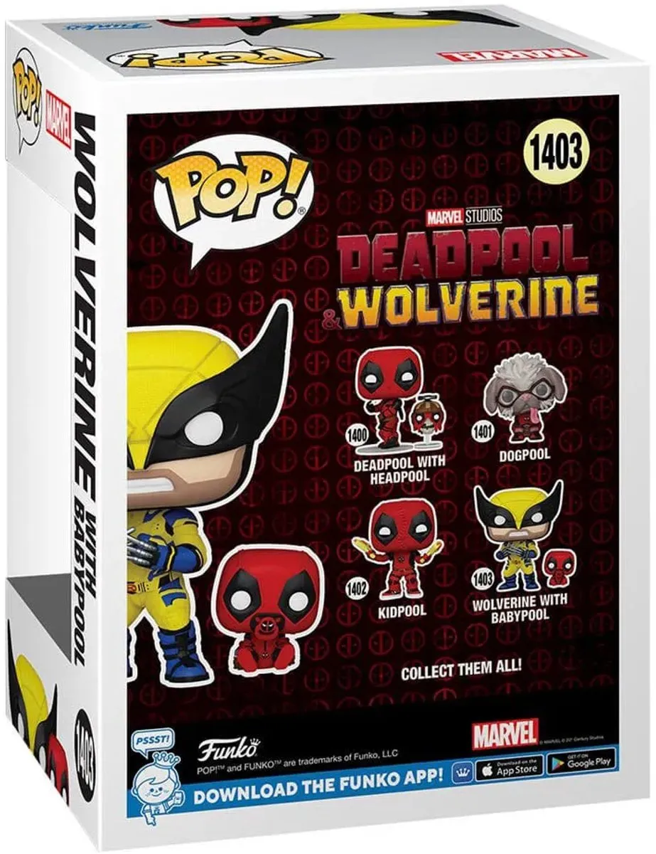 Funko Pop! Deadpool 3 Wolverine met Babypool - 9cm - Multi