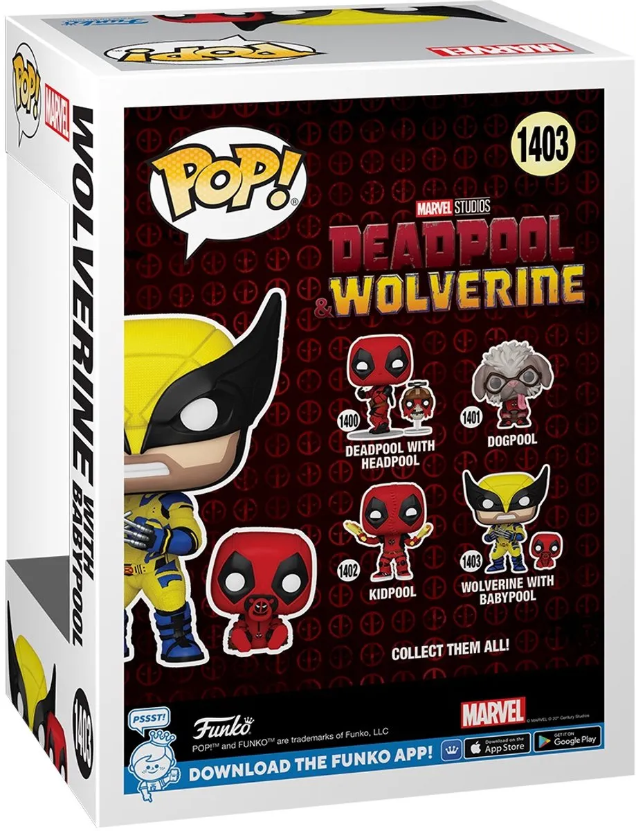 Funko Pop! Deadpool 3 Wolverine met Babypool - 9cm - Multi