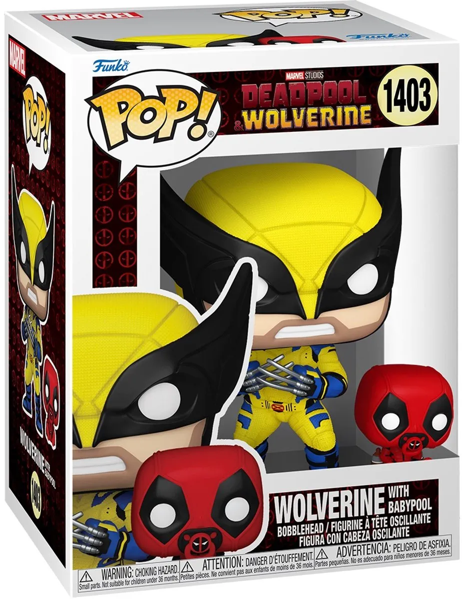 Funko Pop! Deadpool 3 Wolverine met Babypool - 9cm - Multi