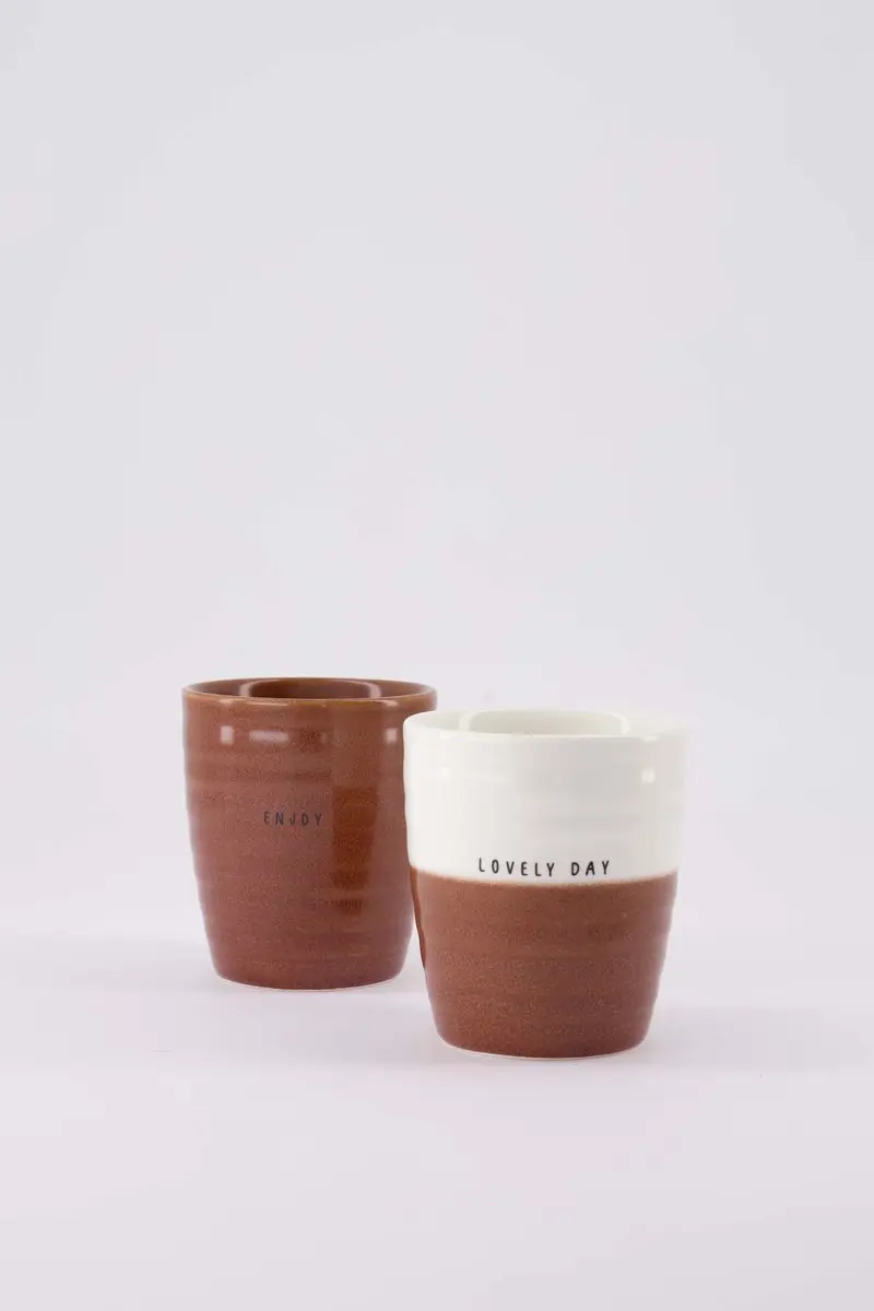 Zusss Cadeauset Koffiemokken Lovely Day & Enjoy