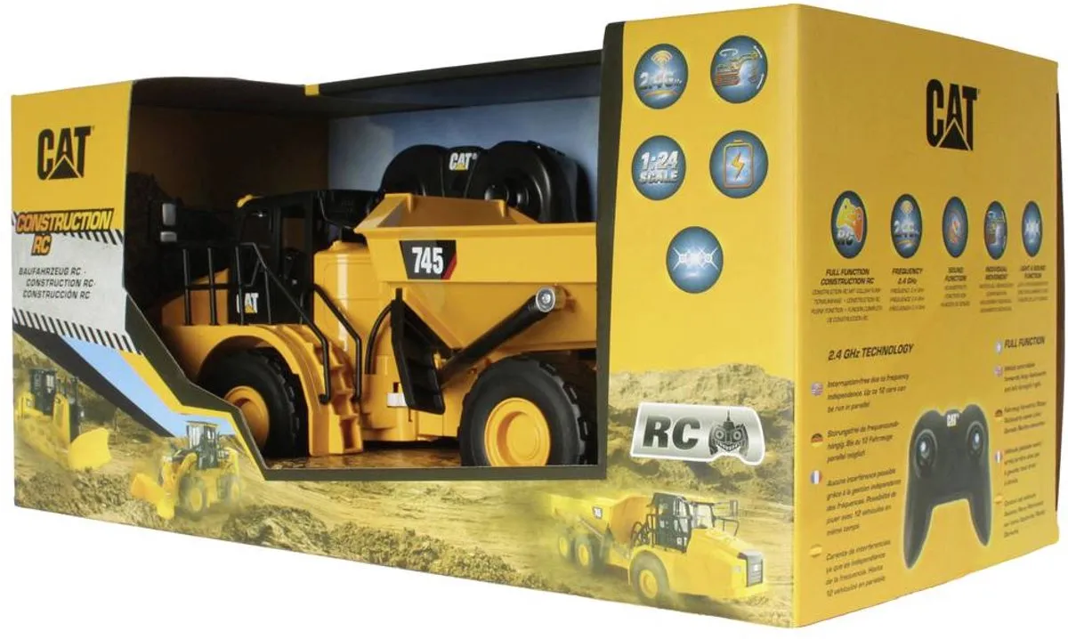 Carrera RC CAT 745 Articulated Truck 1:24 - CAR37025004 - Multi - afbeelding 6 van 6
