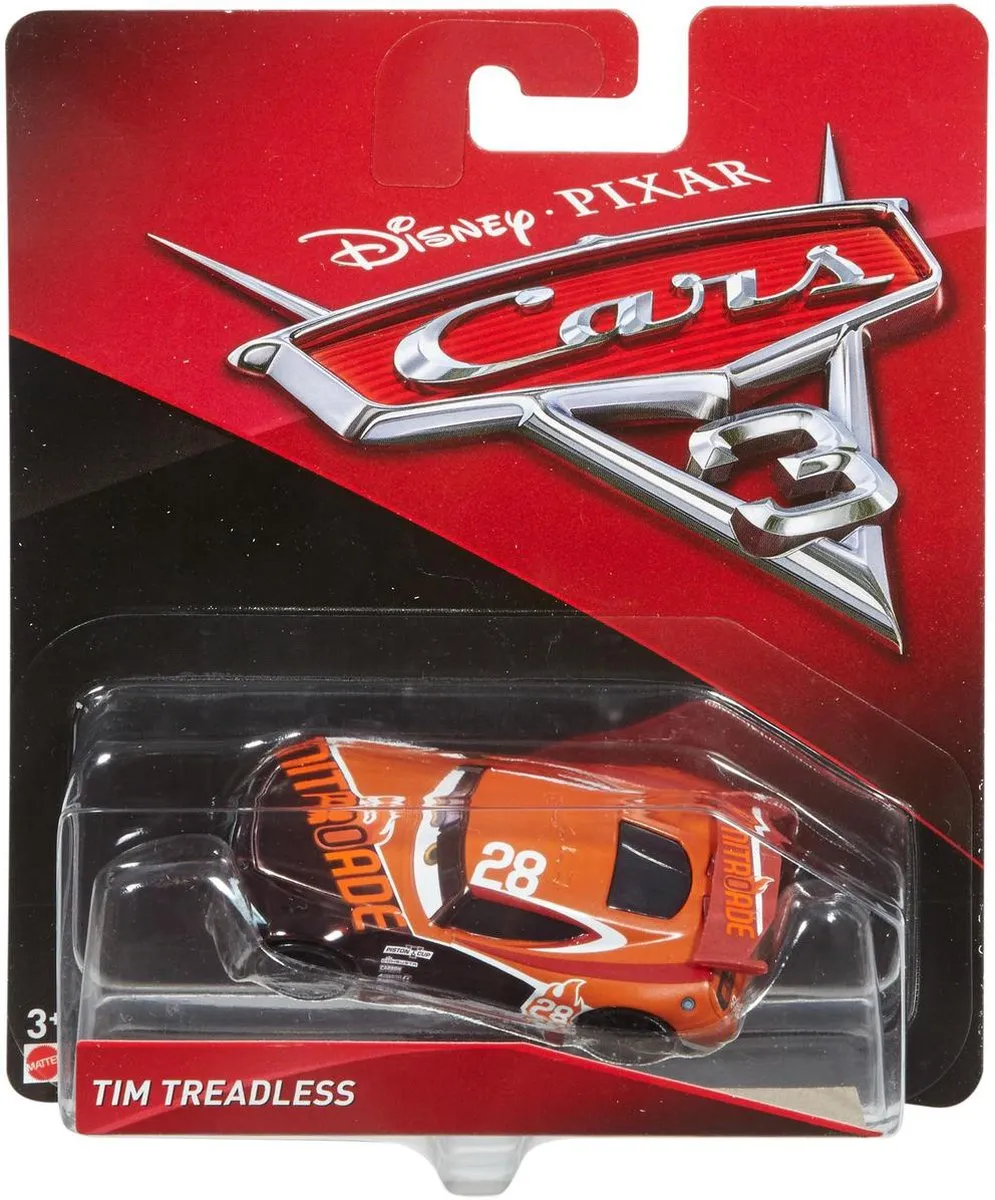 Mattel Cars 3 Diecast Tim Treadless Speelgoedauto DXV41