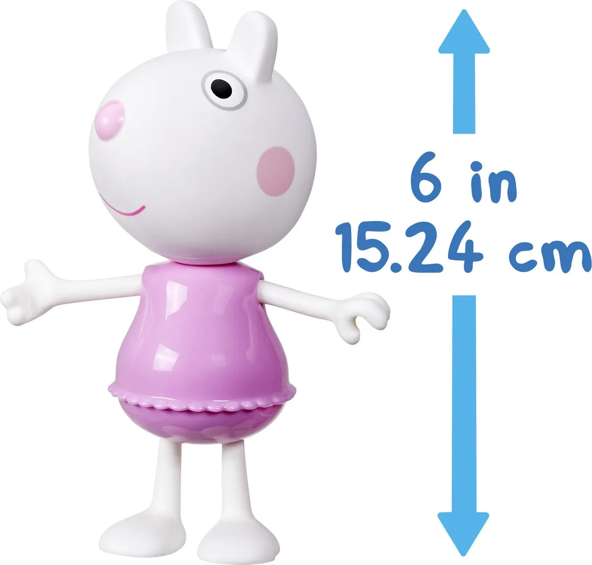Hasbro Peppa Pig Suzy Schaap Figuur - Blauw