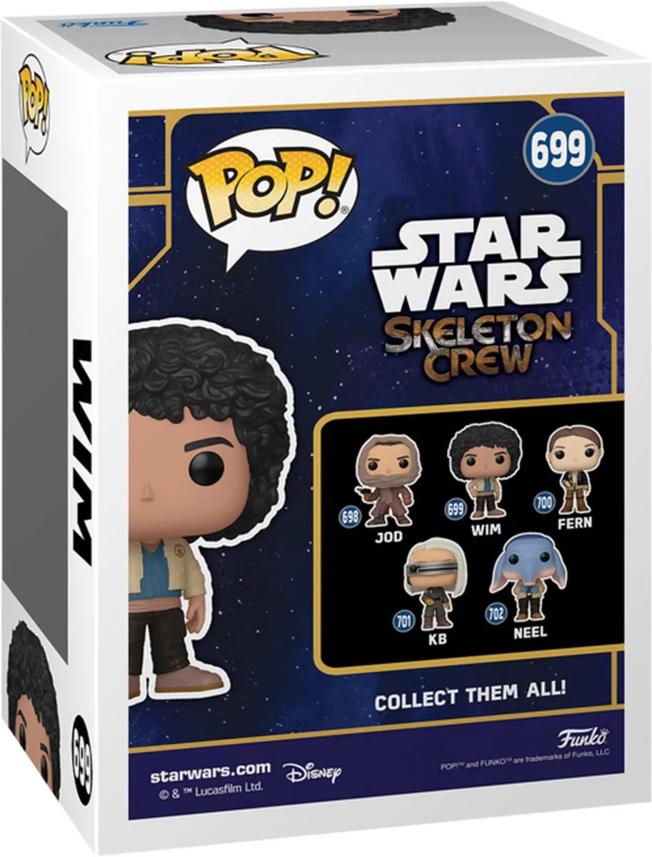 Funko Pop! Star Wars Skeleton Crew Wim Vinylfiguur - Multicolor