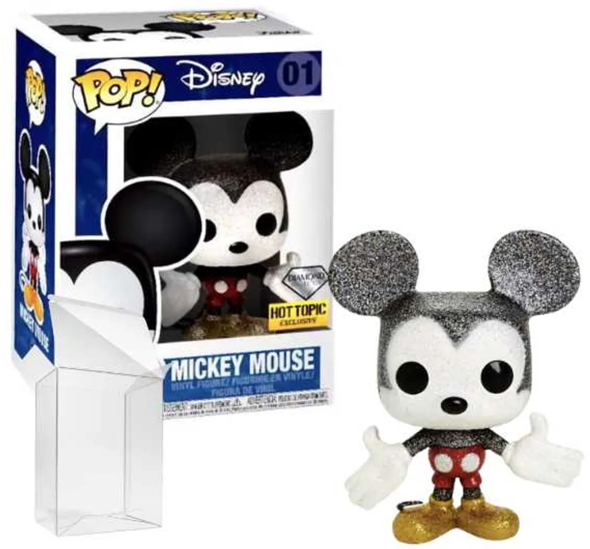 Funko Pop! Disney Mickey Mouse #01 Diamond Hot Topic Exclusive - Multi - afbeelding 2 van 2