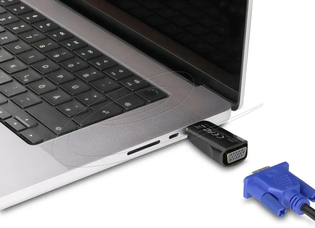 Delock 61082 HDMI naar VGA Adapter - Zwart - afbeelding 3 van 3