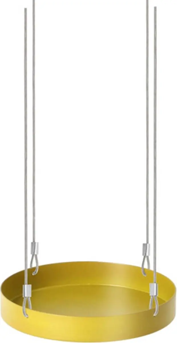 Esschert Design Plantenblad hangend rond S goudkleurig