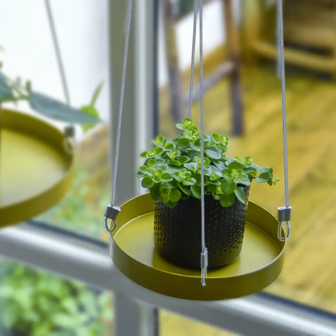 Esschert Design Plantenblad Hangend Rond S - Goud