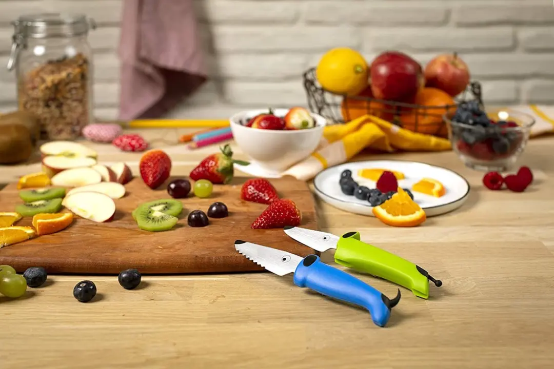 Kuhn Rikon Kinderkitchen Messenset 2-delig - Blauw/Groen