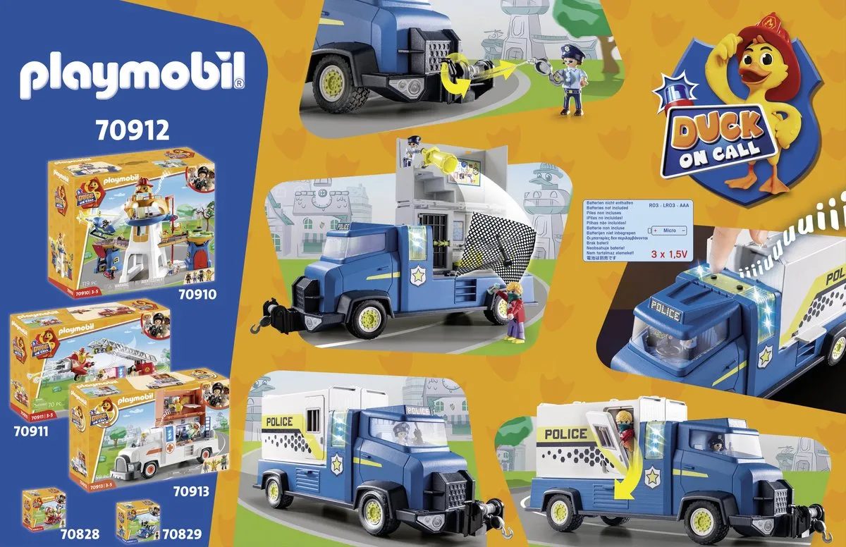 Playmobil Duck on Call Politiewagen 70912 - Multicolor - afbeelding 6 van 6