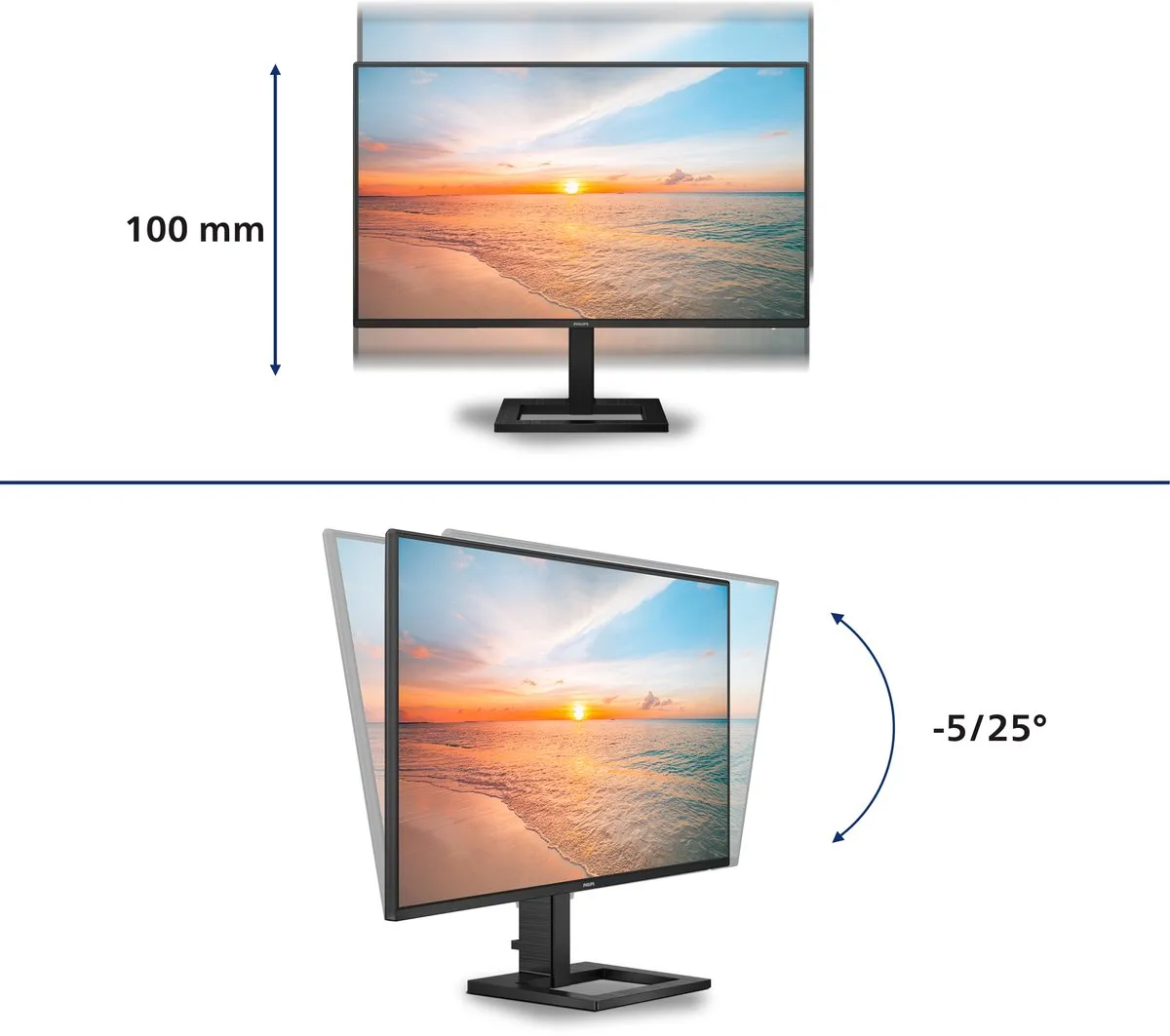 Philips 27E1N1600AE QHD IPS Monitor 27" - USB-C 65W