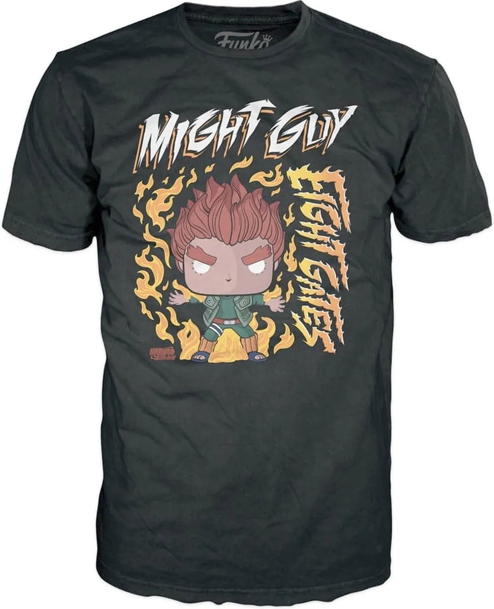Funko Naruto POP! Boxed Tee 8 Gates Guy - XL - Zwart