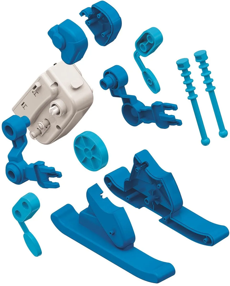Clementoni Ski Robot Bouwpakket STEM - 75136 - Blauw - afbeelding 6 van 6