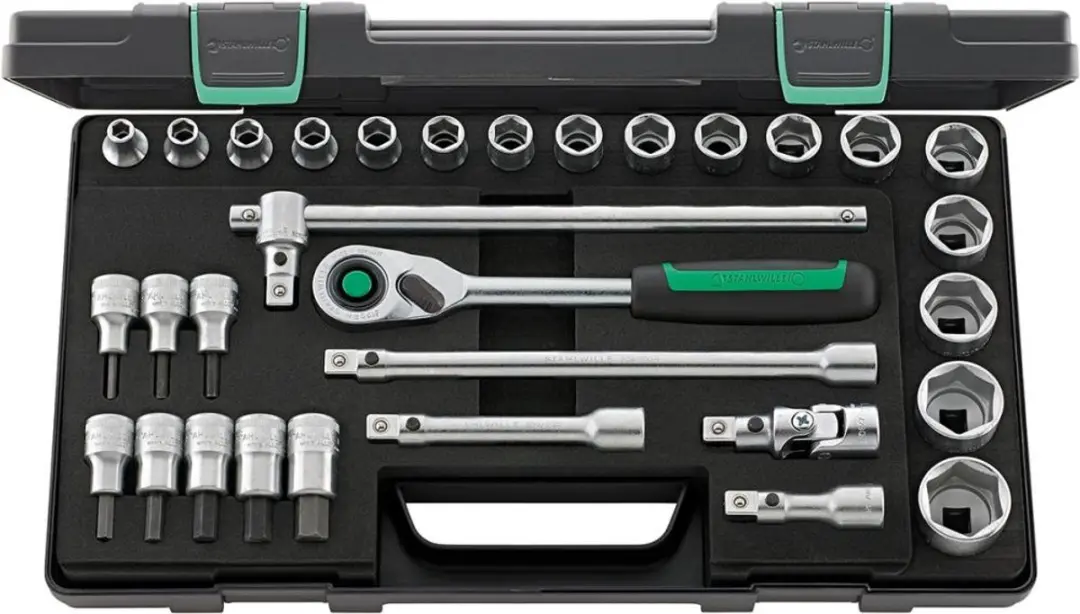 Dopsleutelset 1/2" 52/54/25/6QR 31- delig Stahlwille