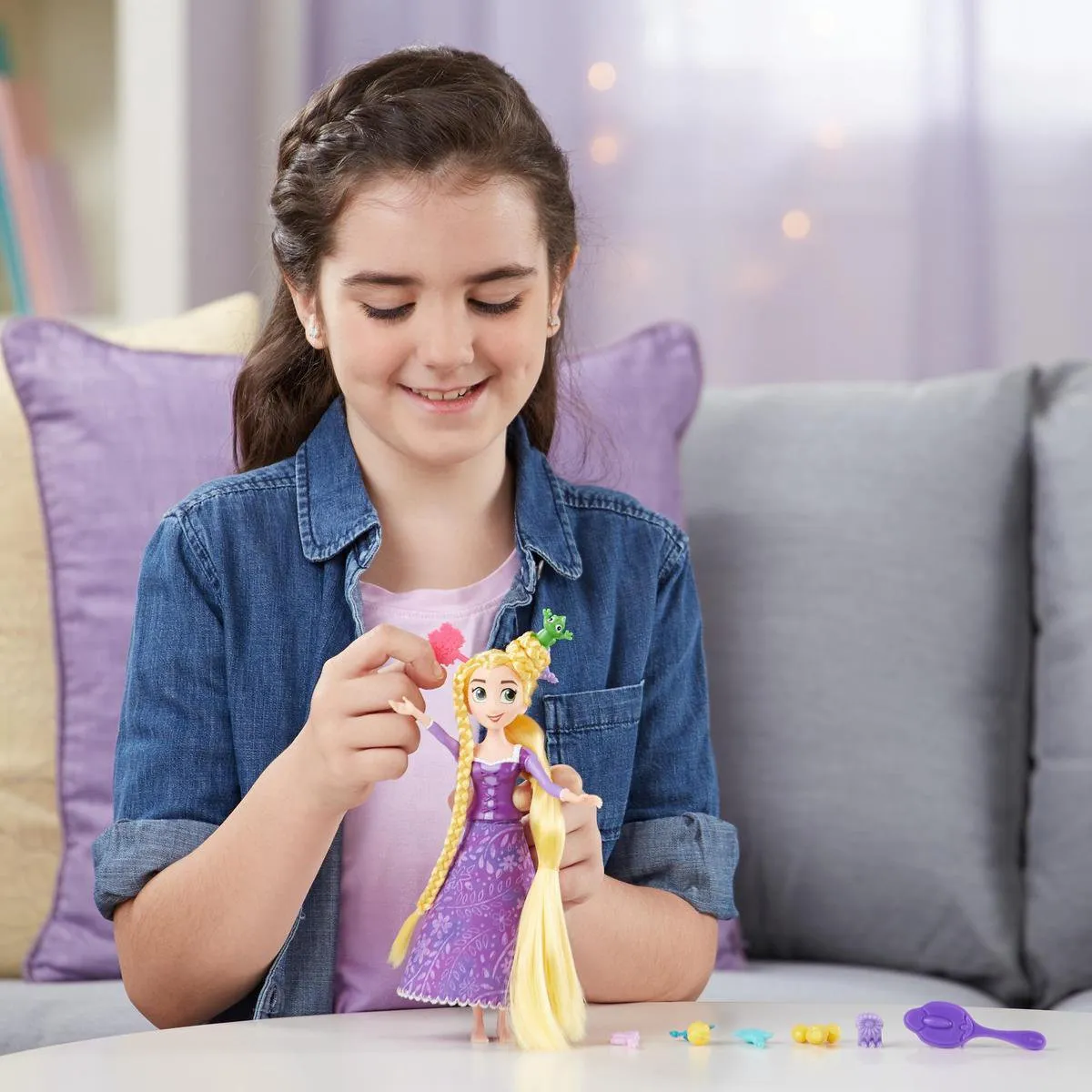 Disney Princess Tangled Rapunzel Spin & Stijl Speelfiguur - Multi Color