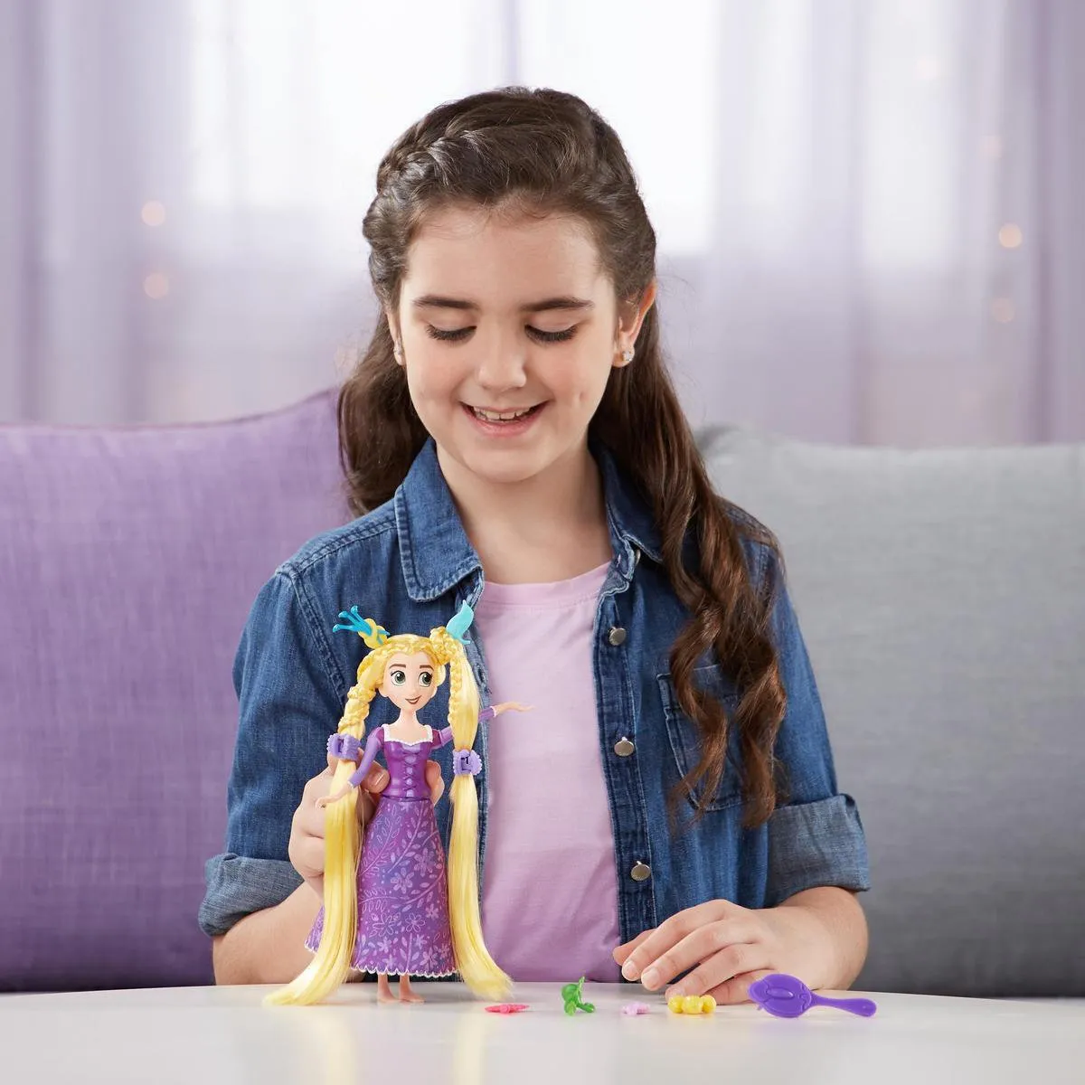 Disney Princess Tangled Rapunzel Spin & Stijl Speelfiguur - Multi Color