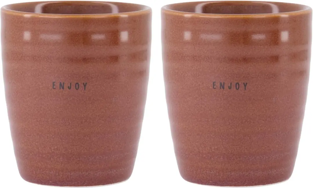 Zusss Set Van 2 Koffiemokken 'Enjoy'