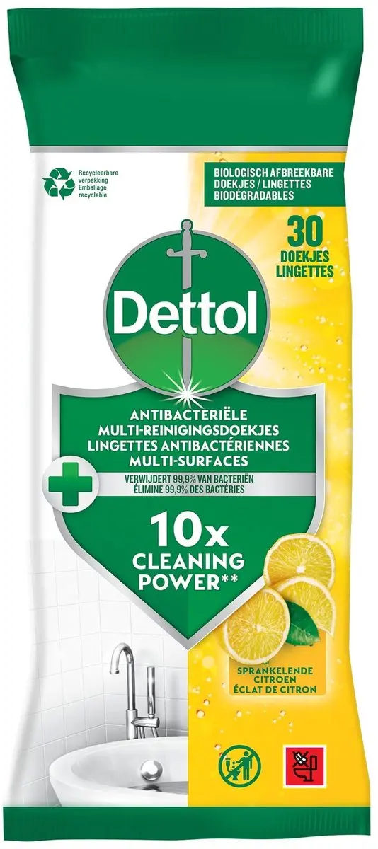 Dettol Schoonmaakdoekjes Citrus