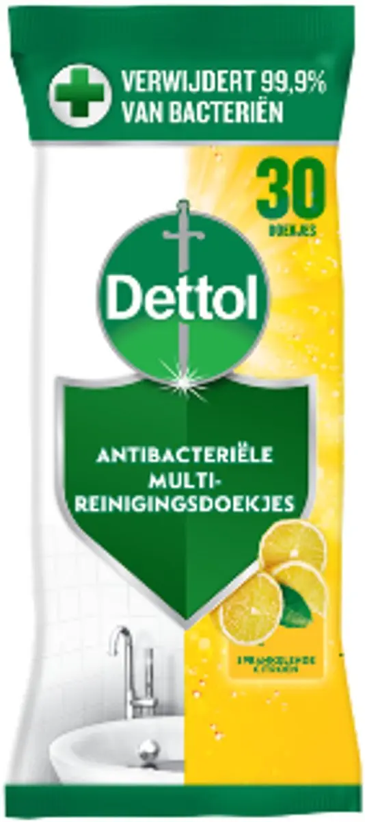 Dettol Schoonmaakdoekjes Citrus - 30 Stuks - afbeelding 2 van 2
