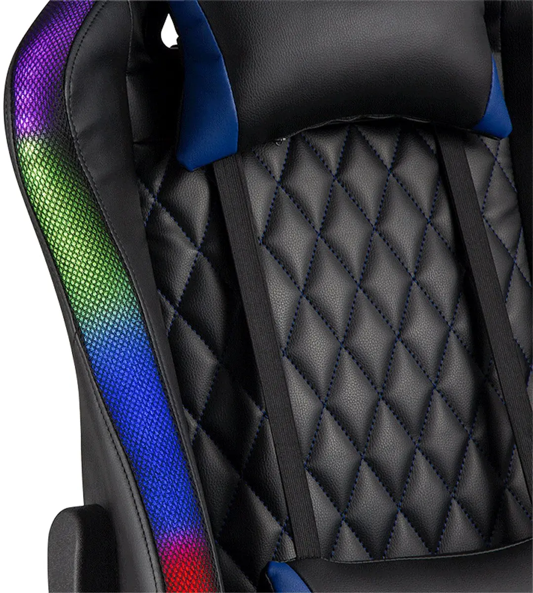 Logilink EO0076 Gamingstoel - RGB-verlichting - Zwart