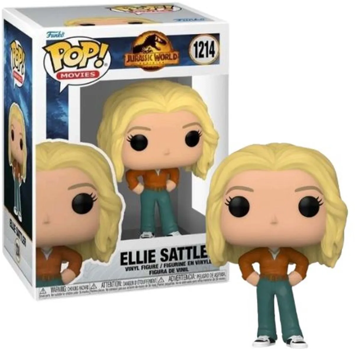 Funko Jurassic World POP! Ellie Sattler 62225 - Multicolor - afbeelding 6 van 6