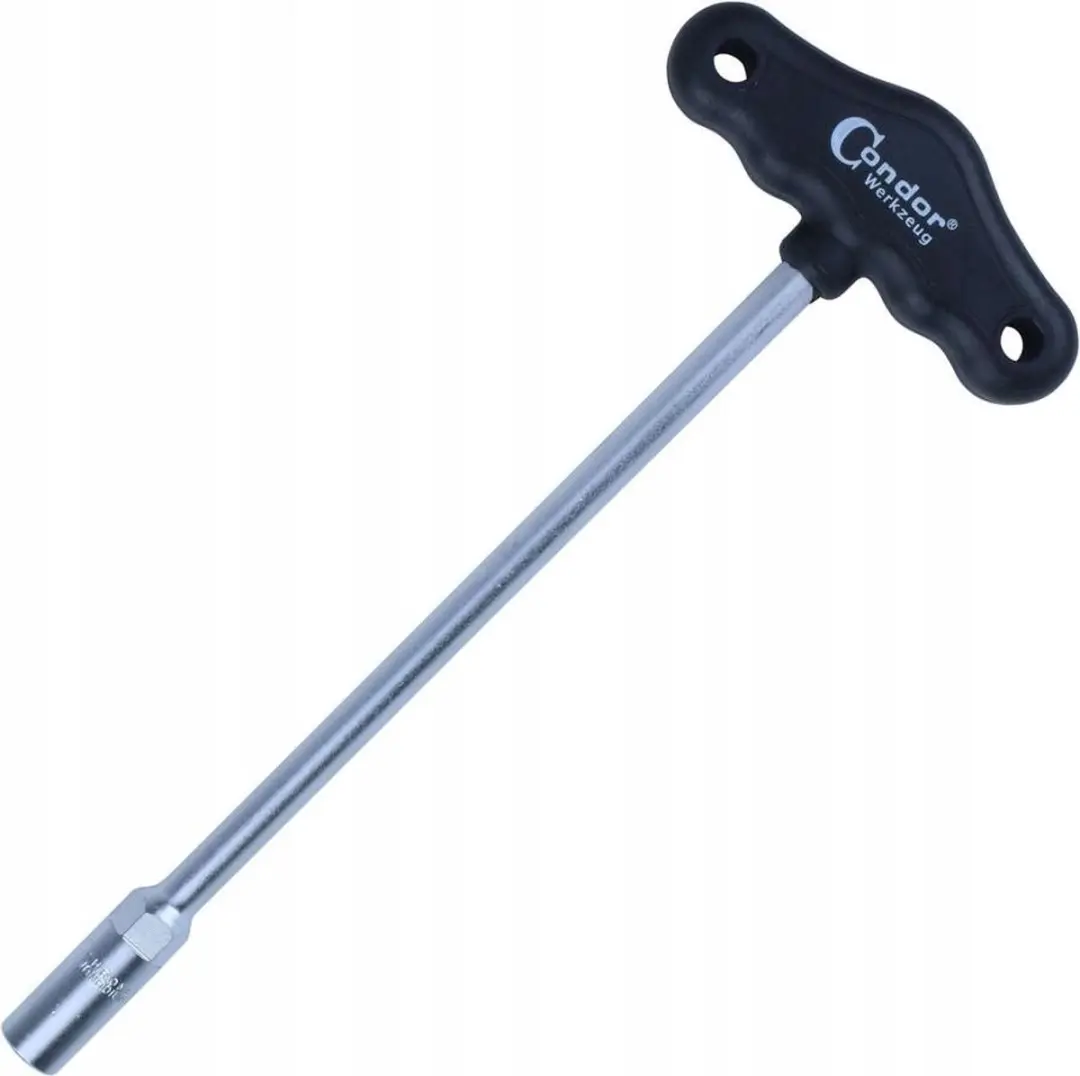 Dopsleutel 10 mm, 230 mm lengte, chroom-vanadium staal