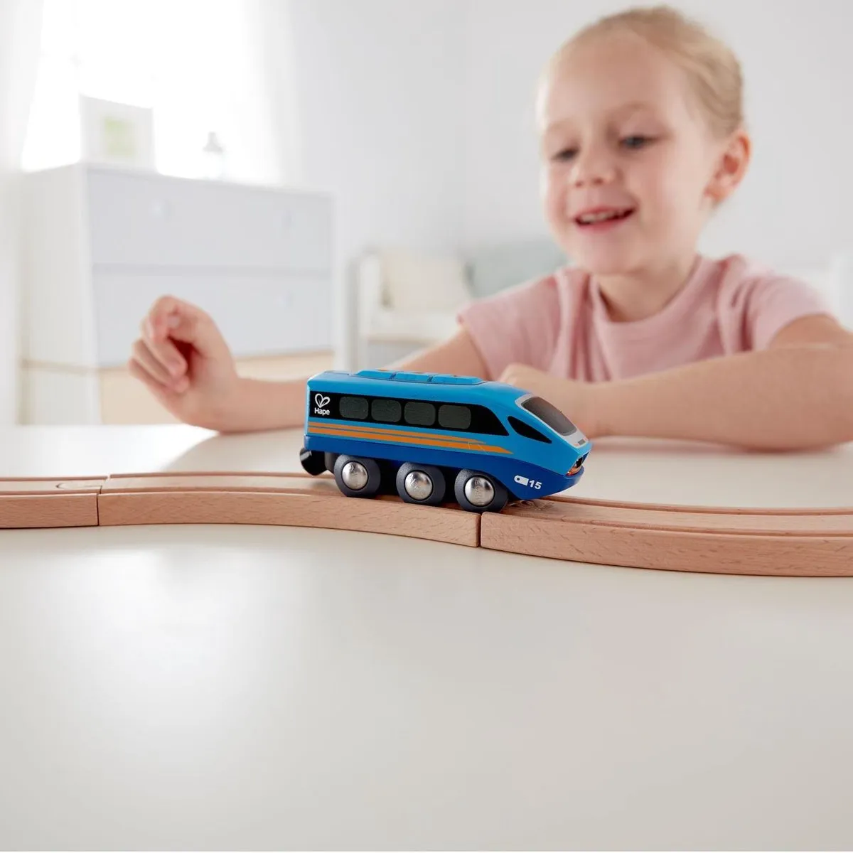 Hape Locomotief op afstandsbediening E3726 - Veelkleurig