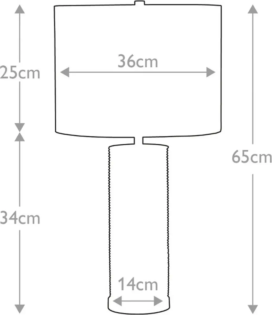 Elstead Lighting LED Tafellamp Ripple - 1x E27 60W - Zwart/Wit