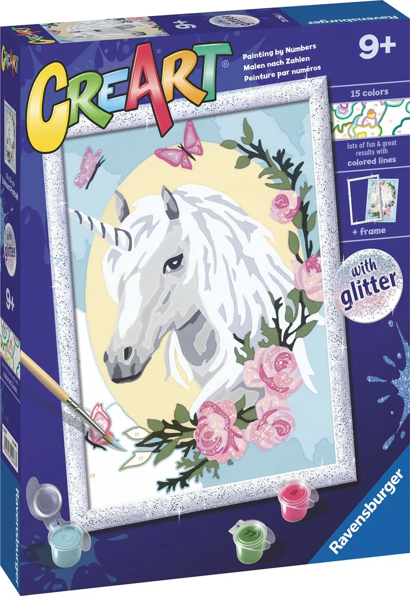 Ravensburger CreArt Unicorn Portrait Schilderen op nummer