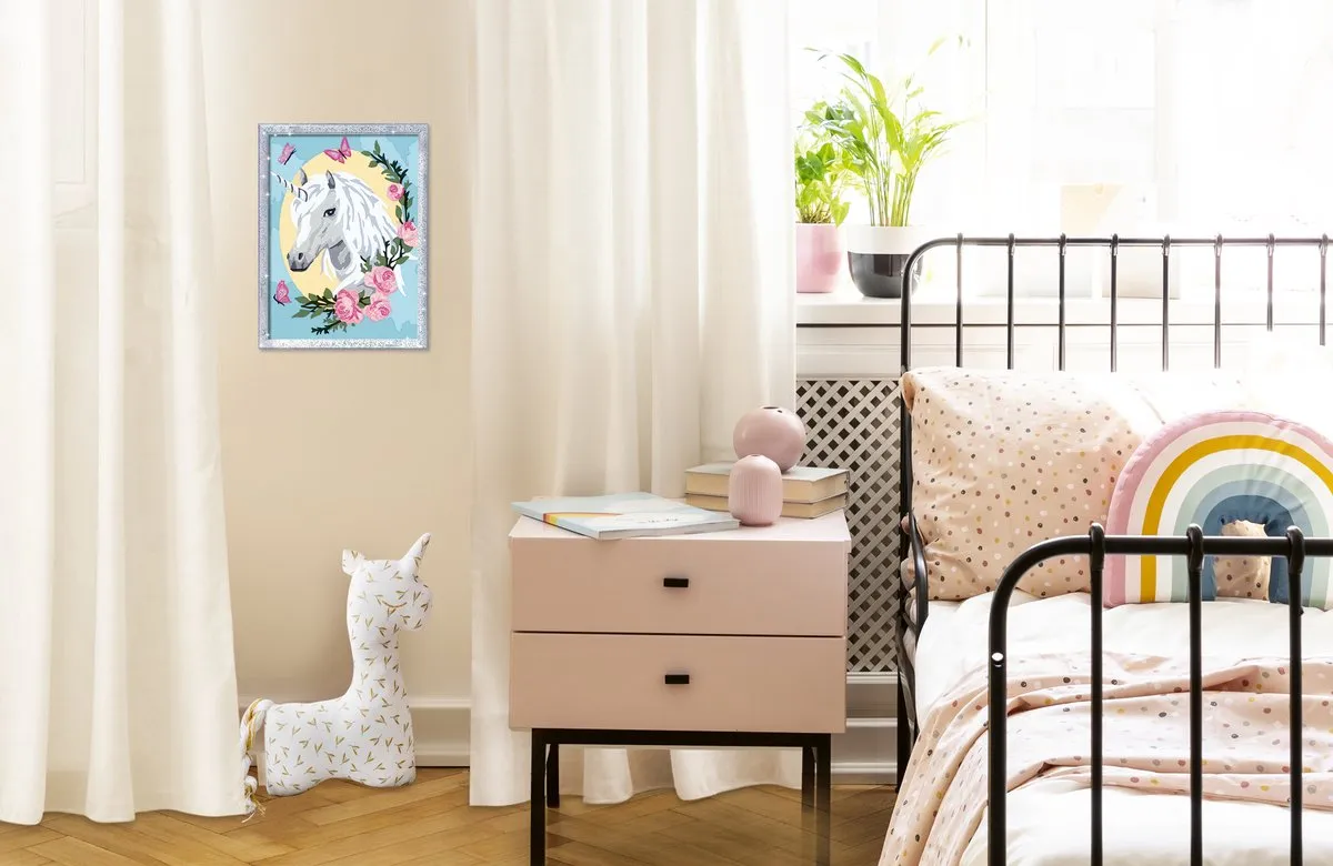 Ravensburger CreArt Unicorn Portrait Schilderen op nummer - 15 Kleuren - Multicolor