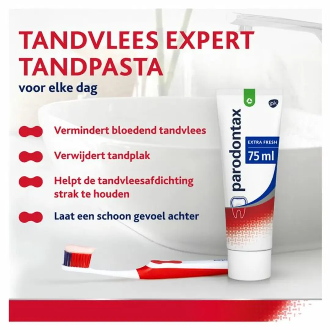Parodontax Extra Fresh Tandpasta 75ml - 10 Stuks