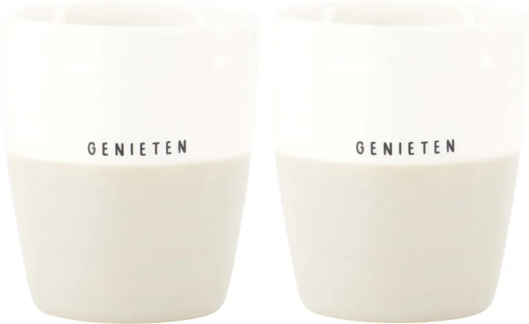 Zusss Set Van 2 Koffiemokken Genieten