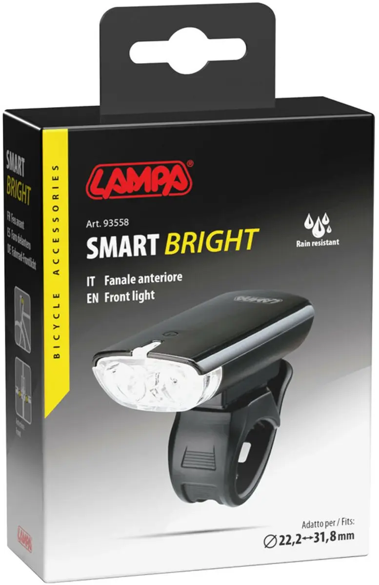 Lampa Smart Bright LED Voorlamp 20lm - Zwart