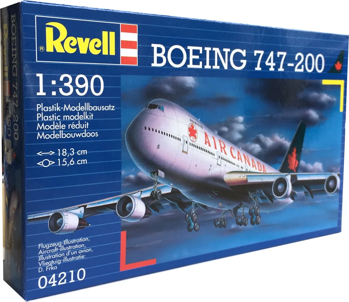 Revell Boeing 747-200 Air Canada Modelbouwpakket 1:400
