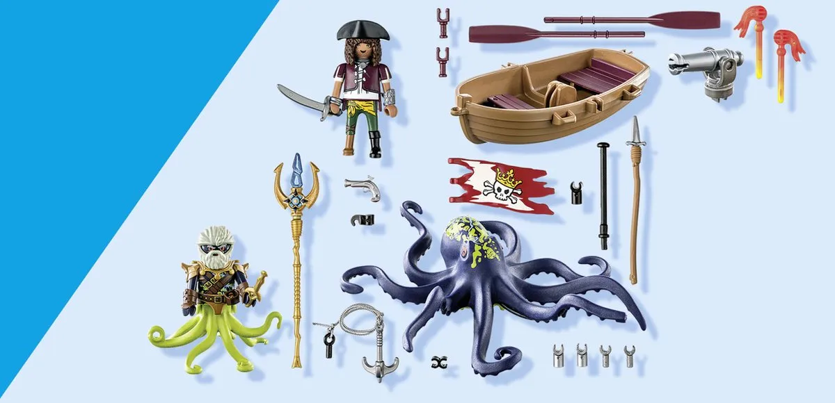 Playmobil Pirates Gevecht tegen de Reuzenoctopus 71419 - Multicolor