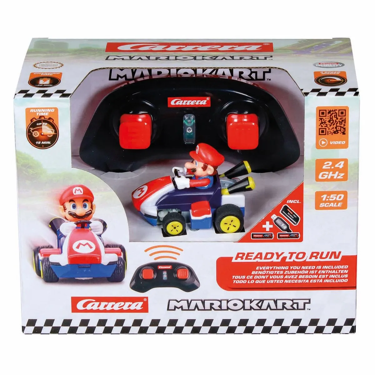 Carrera RC Auto Mini Mario Kart CAR370430032 - 6,2cm - 2,4GHz