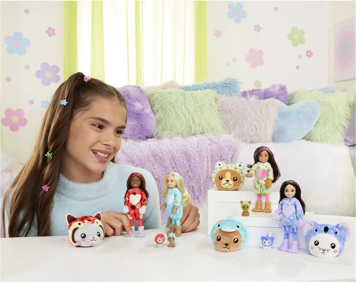 Barbie Cutie Reveal Pop HRK30 - Teddybeer Dolfijn Pop 13,9cm