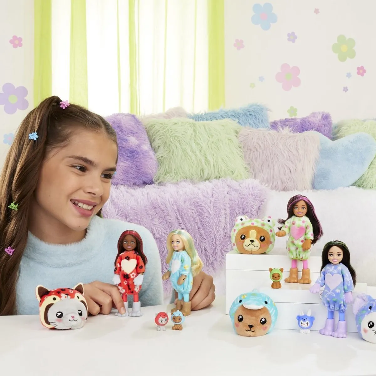 Barbie Cutie Reveal Pop HRK30 - Teddybeer Dolfijn Pop 13,9cm