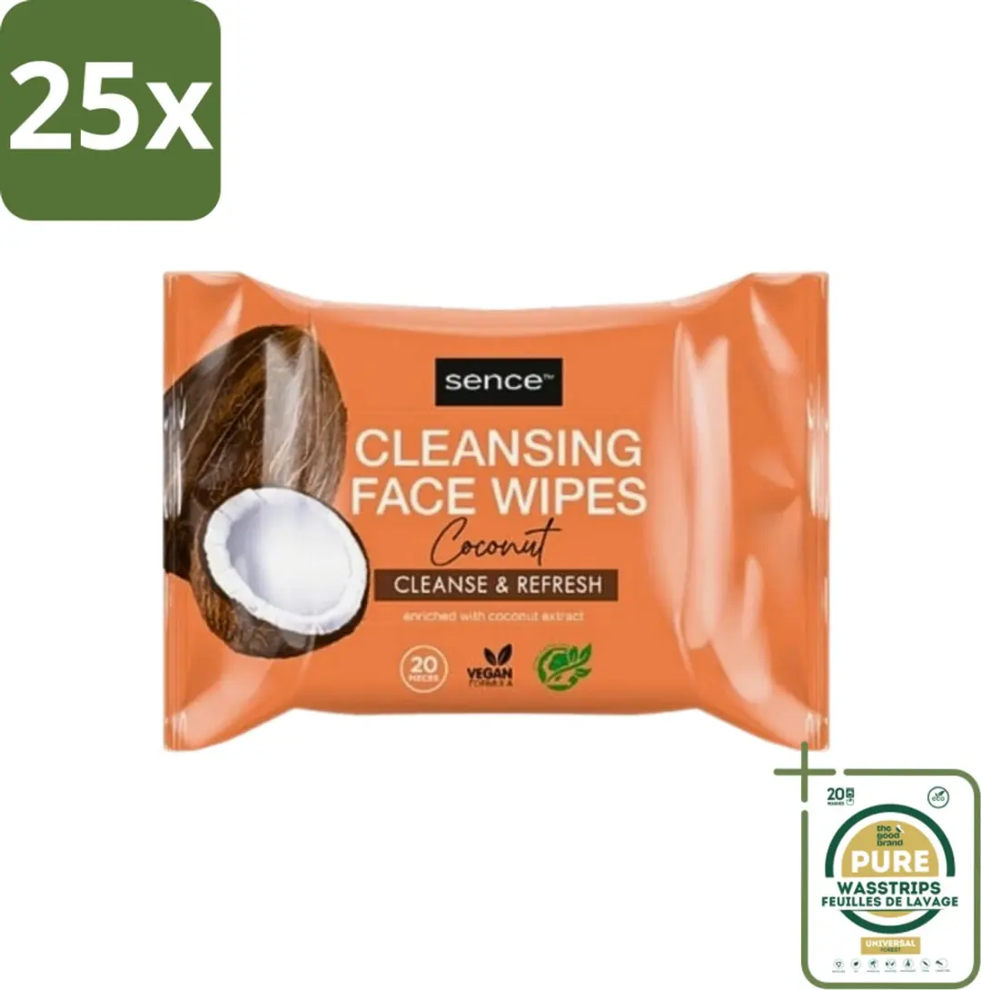 Sence Coconut Gezichtsreinigingsdoekjes
