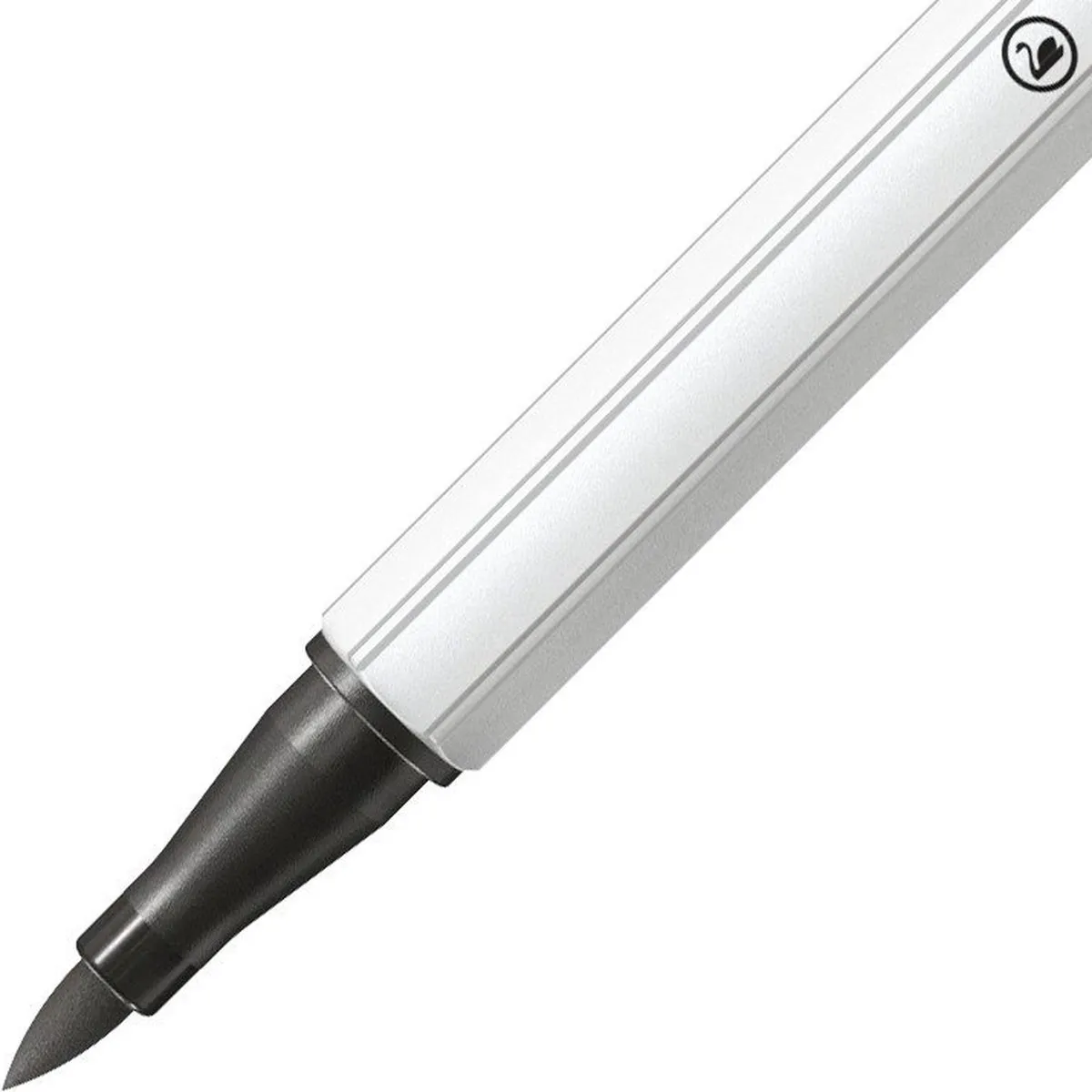 STABILO Pen 68 Brush Viltstift - Middel Koud Grijs