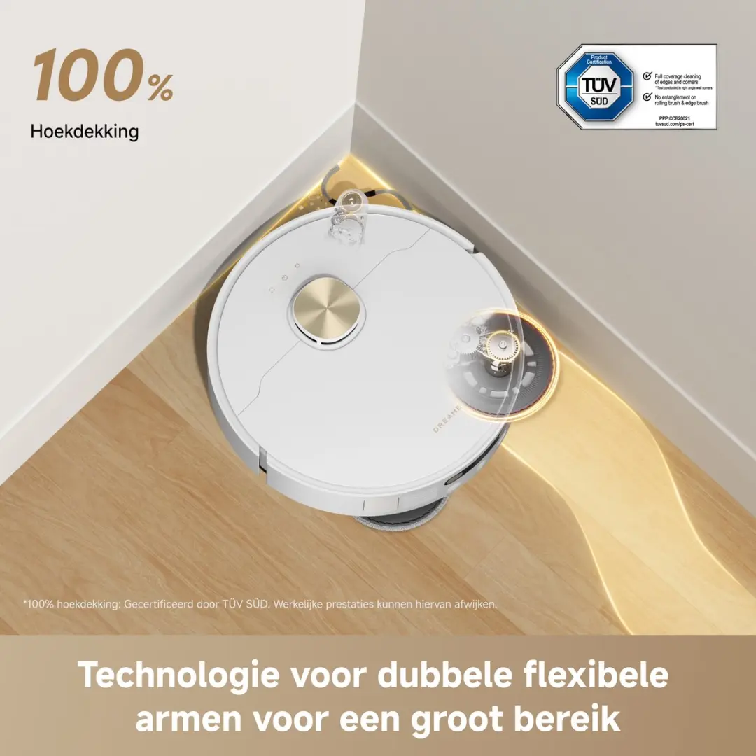 Dreame L50 Ultra AE Robotstofzuiger - 28.000 Pa - Parelwit - afbeelding 6 van 6