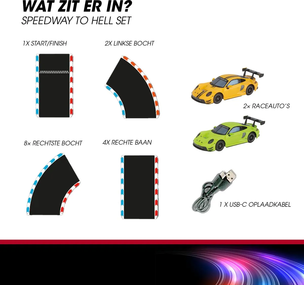 Carrera HYBRID Racebaan CAR50050001 - Porsche 911 GT3 R - 6,09m