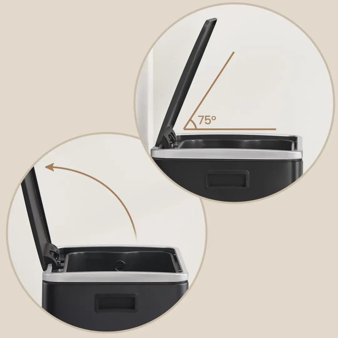 Songmics LTB595B02 Pedaalemmer 50L - Zwart
