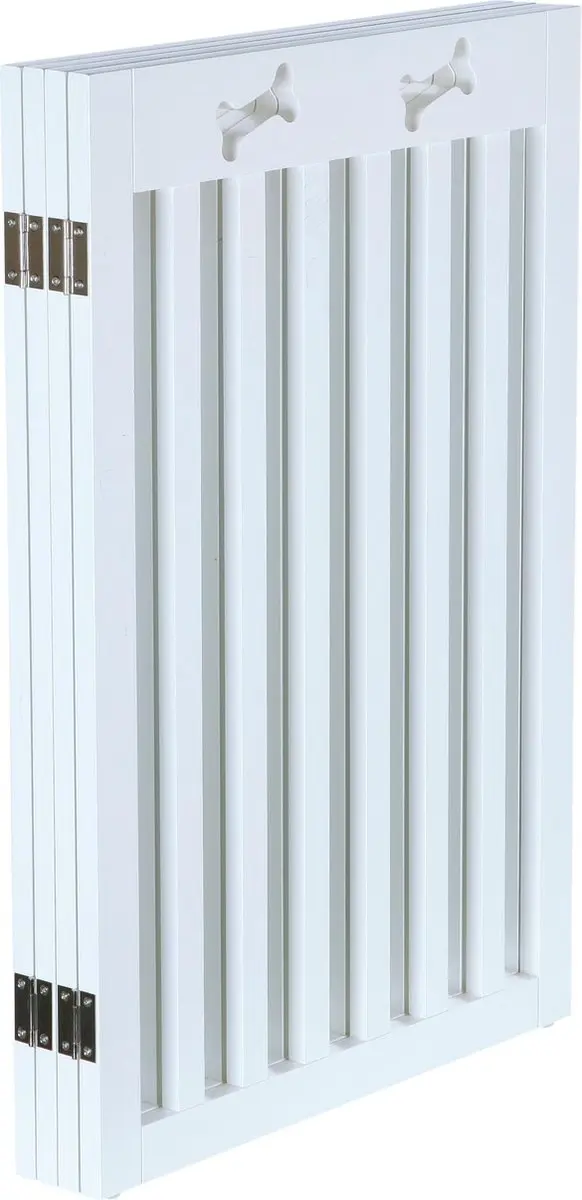 Trixie Afsluithek 4 Panelen Wit 60-160x75cm - afbeelding 2 van 6