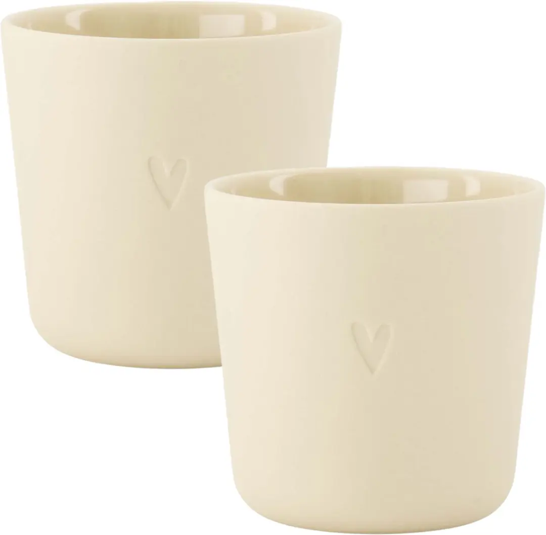 Zusss Set Van 2 Koffiemokken Hartje