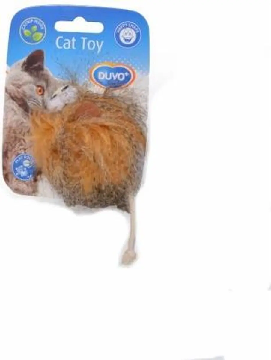 DuvoPlus Speelgoed Kat Assortiment Wooly Bruin/beige