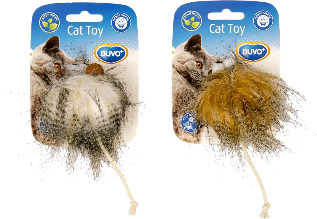 DuvoPlus Speelgoed Kat Assortiment Wooly Bruin/beige